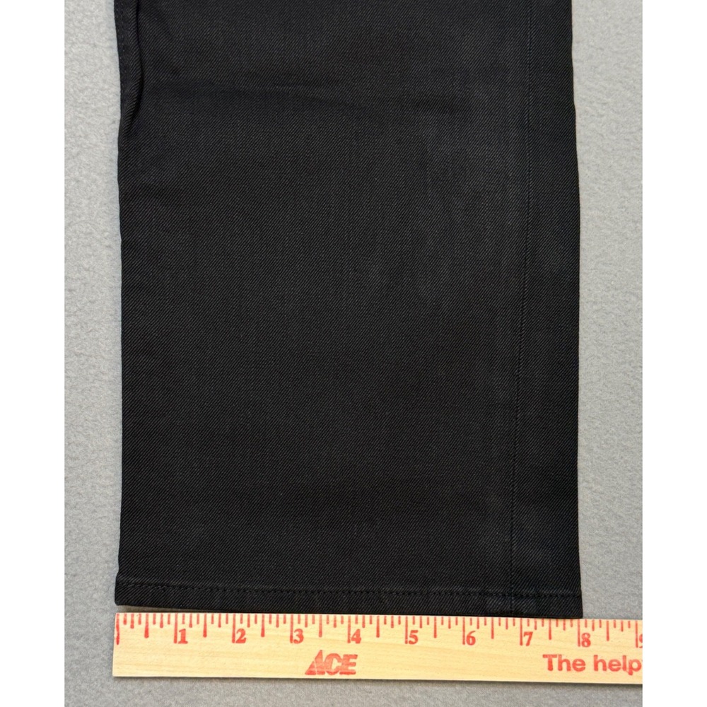 HUGO BOSS Maine 1 Jeans Mens 38x32 Black Stretch Straight Leg Denim Pants - Picture 10 of 11